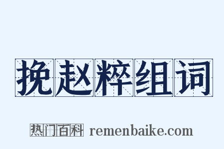 挽赵粹组词是什么意思的图片